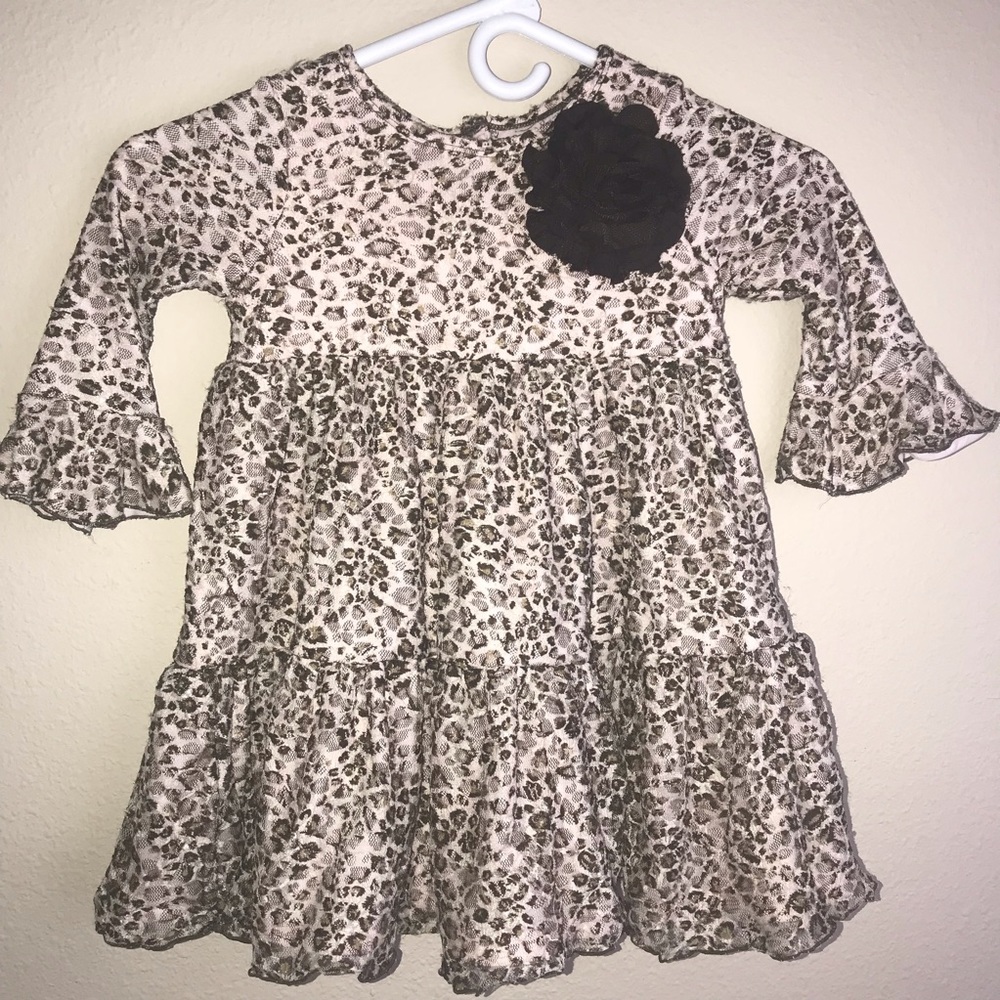 Marmellata Long Sleeves animal print dress 4T E88 - Picture 1 of 5